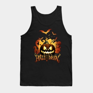 happy halloween horror nights pumpkins and witches Tank Top